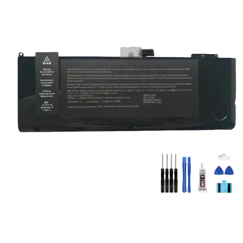Tensione: 10,95 V Generic Batteria A1321 7000 mAh 10,95 V compatibile per MacBook Pro 15,4 pollici A1286 15 \'\' 2009 2010 MB985 MC721 MC723 MB986 MC371 MC372 MC373 batteria del computer portatile