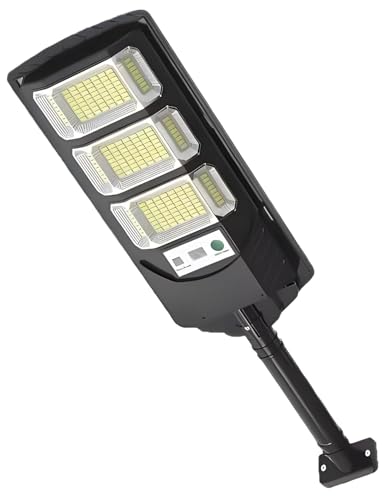 Image of kh Acrylic Solar Street Lights Outdoor Waterproof 144 LED 60 W Solar Dusk to Dawn Flood Light Outside Solar Powered Security Exterior Wall Mount Lamp Motion Sensor Remote Control (Pack of 1)