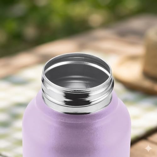 Image of Your Name Personalized Stainless Steel Sports Water Bottle Double Colour Steel Bottle Pink BLUE, Corporate Gift (Dual Shade) (PINK BLUE)
