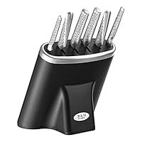 Global Zeitaku 7-Piece Japanese Knife Block Set, Made in Japan, Black