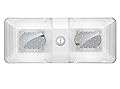 BlueFire RV Interior Light Super Bright DC 12V Led RV Ceiling Double Dome Light Trailer Camper RV Interior Lighting with ON/Off Switch for Trailer Camper Car RV Boat (Warm White)