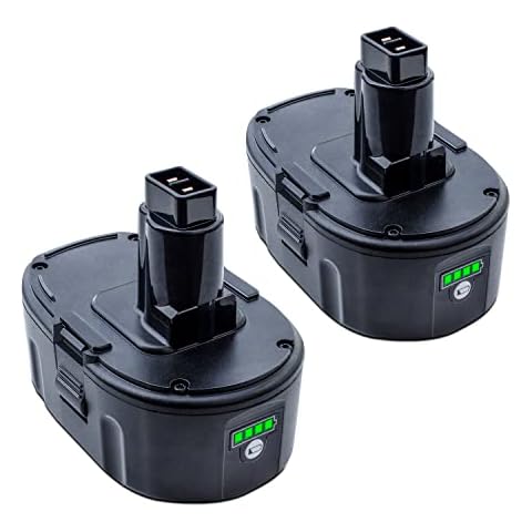 DTK 7.0Ah 18V Battery Replacement for Dewalt, 2Pack 18V Lithium Ion Battery Compatible with Dewalt DC9096 DC9098 DC9099 DW9095 DW9096 DW9098 DE9039 Cordless Tools Cover
