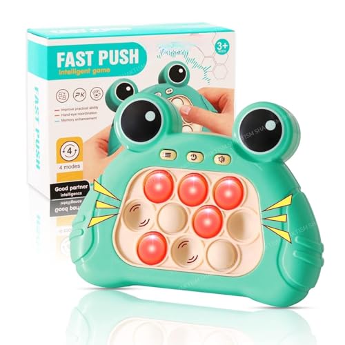 Image of SHAKTISM Quick Push Machine Pop Fidget Light-Up Electronic Sensor Party Favors, Puzzle Game for Kids, Teens, Adults, Early Development, Concentration Training -Random Colour Dispatch - 1Pc