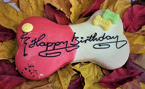 Lolo Pets Classic Geburtstagstorte für den Hund, Knochenform