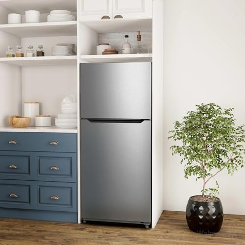 Smeta DDT-517WSMU Top Freezer Fridge, Counter Depth Refrigerator Frost Free 14.2 Cu Ft Kitchen Refrigerator thumb #6