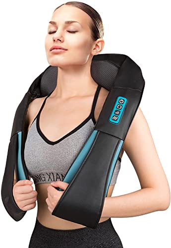 ARREALER NECK MASSAGER FOR NECK PAIN 어깨 마사지기 온열 주무름 기능 지압 등 목과 근육 긴장 완화를 위한 어깨 마사지기 여성을 위한 카오피스 홈 블루 출시