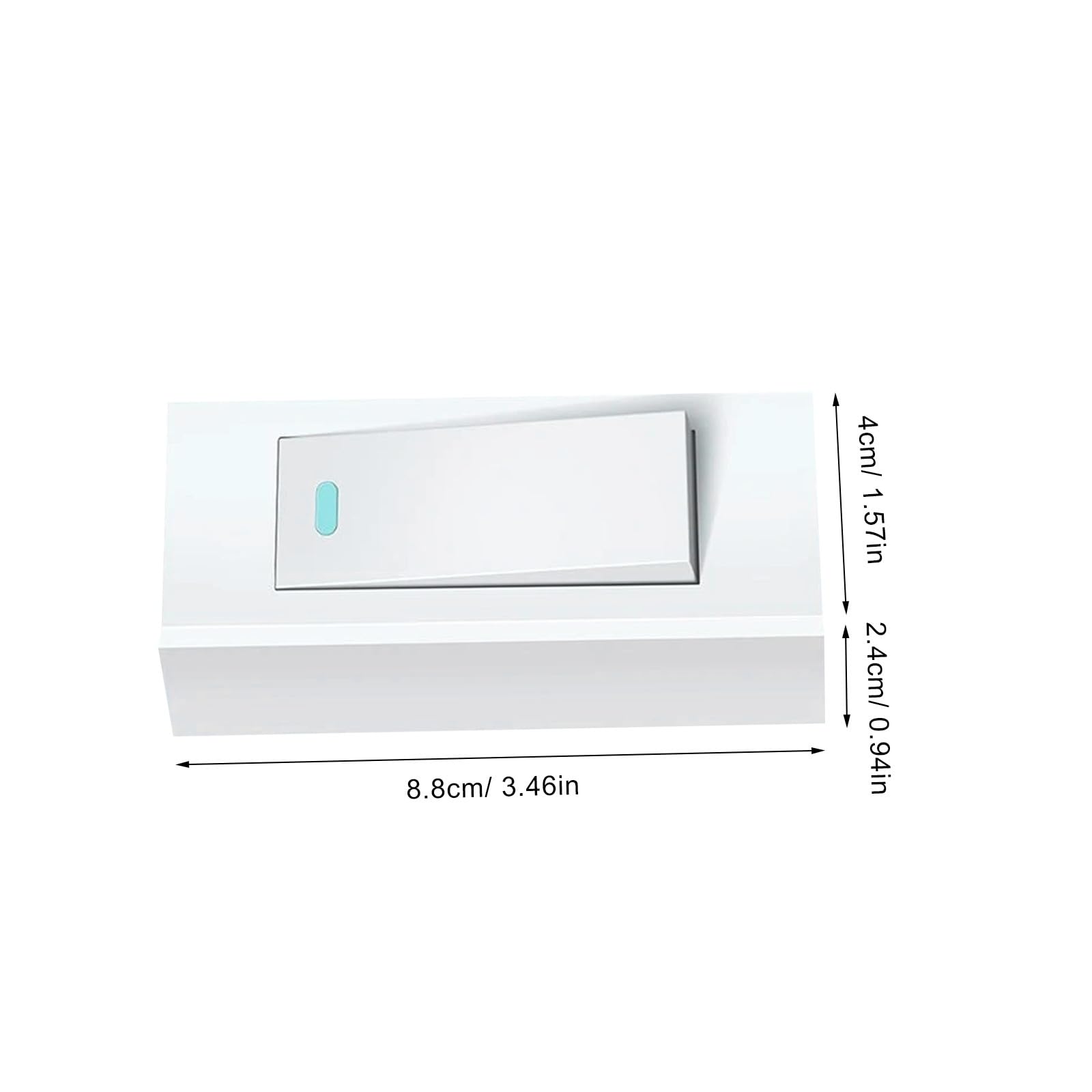 Interruptor de Pared Pequeño Botón Diseño Ultradelgado Interruptor Eléctrico para Lámpara de Hogar Uso Diario en Pared Pequeña Suministro de Luz