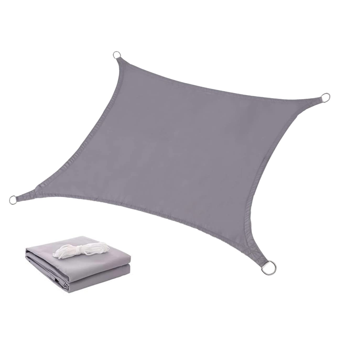 Toile d'ombrage Happyyami quadrilatérale en polyester anti-UV pour la protection de piscine et jardin