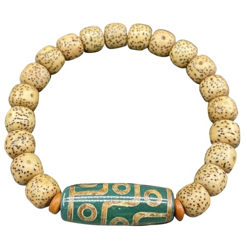 [Tizuqe] Classical Star Moons Bodhi Lightweight Sturdy Unisex Buddhist Beads Wristband for Daily Wear and Travel City Styles Bod