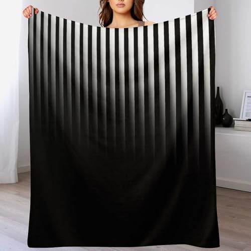Couverture en flanelle douce de qualité supérieure avec lignes imprimées