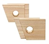 *DAS ORIGINAL* 2 Holzklötze,1 linker +1 rechter Klotz Passend f.alle Standardfenster, Balkon- und Terrassentüren mit Kippfunktion