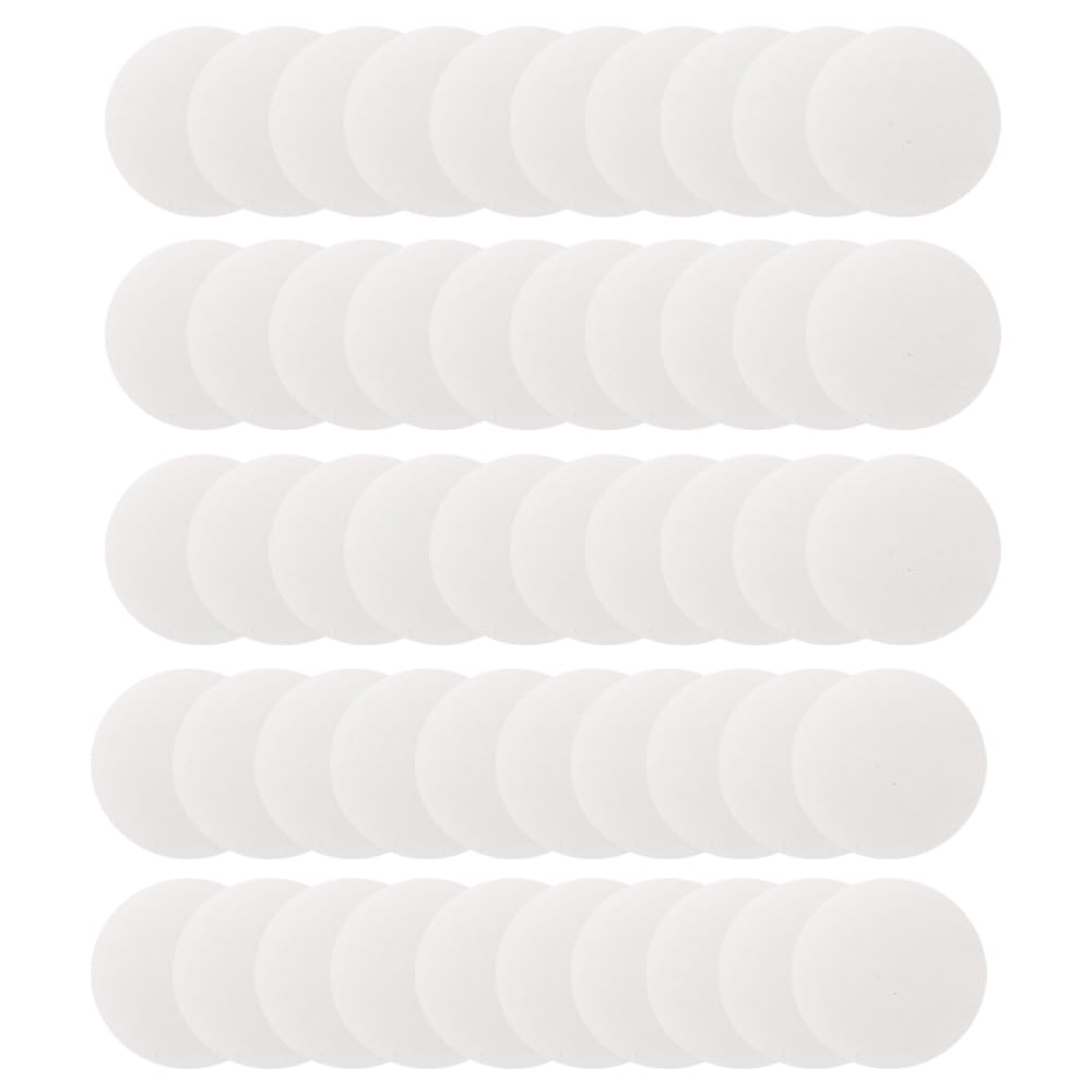 50PCS Membrane Filter Sticker, 50mm, 0.22um, Micro Membranes Filter, Hydrophilic Membrane Disc Filters, Adhersive Filter Disc For Mushroom Cultivation