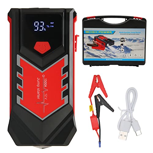 Avviatore per auto 3000A 59800mAh Power Bank portatile con display LCD Luce Tipo C Porta USB Ricarica rapida per veicoli 12V Auto Camion Moto Batteria di emergenza IP66