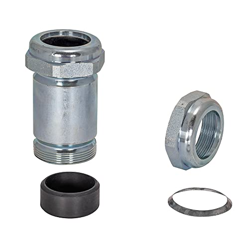 Image of Eastman 4-5 /8 Inch Long Pattern Compression Coupling, 1-1 /4 Inch IPS, Galvanized Steel, 20568