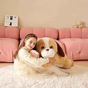 Giant Labrador Dog Stuffed Animal Plush Soft Toy,Large Yellow Labrador Puppy Toys Jumbo 30″ Cute Big Size Huge Plushie,Birthday Gifts for Kid