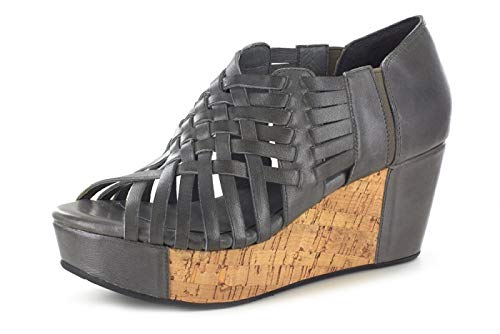 Buy Chocolat Blu Web Wedge - Woven Platform Sandal - Women's Leather Shoes  Graphite Leather 9 at Amazon.in
