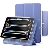 ESR for iPad Pro 13 Inch Case (M5/M4) 2025/2024, Powerful Magnetic Attachment, Slim Trifold Stand Case, Supports Pencil Pro & Pencil(USB-C), Auto Wake/Sleep, Rebound Series, Lavender