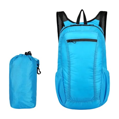 Sac à dos pliable en textile hydrofuge avec bretelles ajustables et confortables