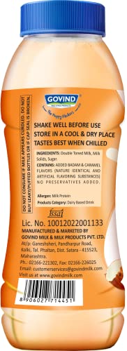 Image of Govind Funzz Flavoured Milk with Three Flavours - Badam, Pista & Keshar. 200ml Each, Pack of 12.