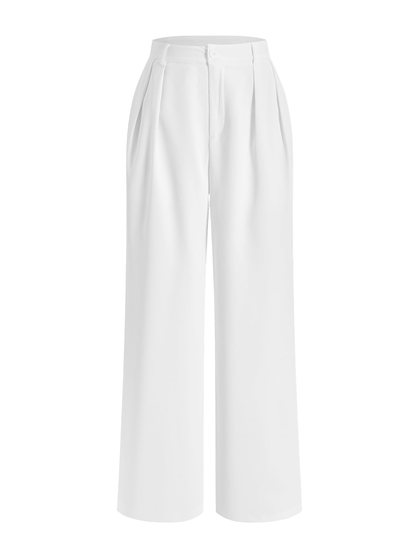 Womens Wide Leg Dress Pants Elegant High Waisted Loose Work Office Trousers