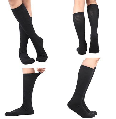 Image of Women Cotton Crew Socks Soft Comfortable Thin And Breathable on Top Durable Double Layer Cushioned Reinforced Sole.