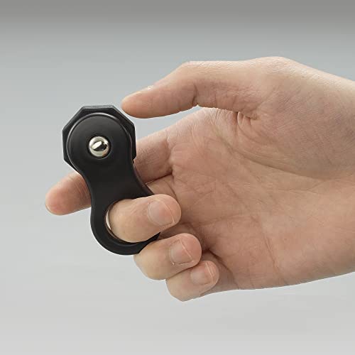 Yolscue Fidget Toy,Fidget Spinners Toy for Adults and Kids,Gifts Suitable for Children with Autism and ADHD,Quiet Office Desk Toy,Excellent for Relieving Stress and Anxiety Toys (Black)