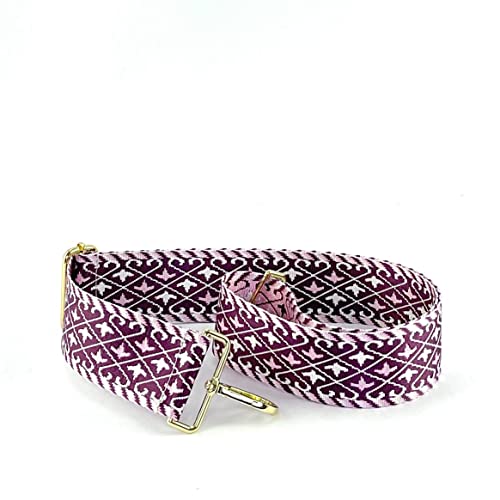 Bandoulière pour sac à main longueur réglable rose blanc violet