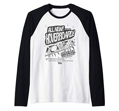Back To The Future All New Hoverboard Flyer Manche Raglan