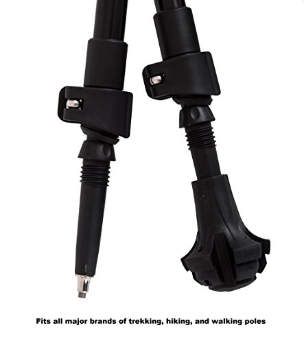 York Nordic Four Pack Hiking Poles Replacement Feet (Paws/Ferrules/Caps) - Extra Durable - Fits All Trekking and Walking Poles - Choice of Round or Tapered Styles