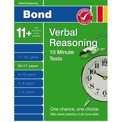BOND 10 MINUTE TESTS 10-11 YEARS VERBAL REASONING