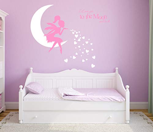 Vinilo decorativo Fairy Wall I Love You to The Moon and Back miniatura 3