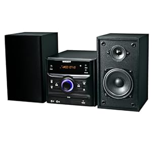 Hi-Fi System, Stereo Shelf System for Home with Bluetooth, CD Player,FM Radio,USB, MP3, Aux-in, 30W, Compact Stereo Shelf System