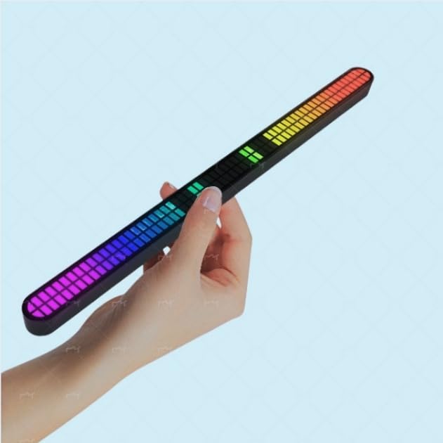 Éclairage rythme musical LED sound reactive 48 bits double rangée USB