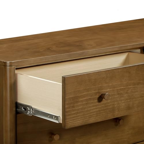 Image of Babyletto Swell 6-Drawer Assembled Baby Dresser, Natural Walnut | GREENGUARD Gold Certified, 6 Spacious Drawers, Dresser for Bedroom, Living Room & Hallway - Wooden Double Chest of Drawers