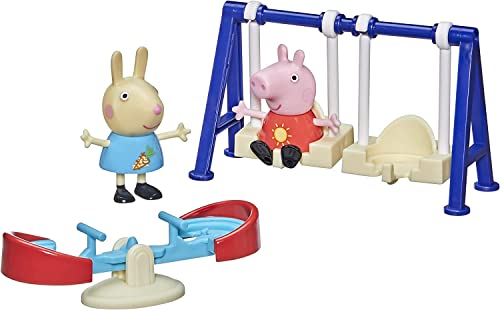 Peppa Pig Hasbro Parque Infantil Preescolar, con 2 Figuras y 2 Accesorios, para niños a Partir de 3 años