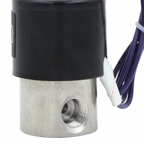 Électrovanne inox 1/4" NPT robuste pour circuits d'eau et de carburant