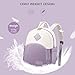 LOVEVOOK Mini Backpack Purse for Women, Small Fashion Backpack, Lightweight Cute Daypack for Travel Dating Purple-Cream