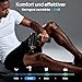 HEYCHY Professionelle Muskelmassagepistole Tiefengewebe, tragbares Handmassagegerät mit 5 Geschwindigkeiten und 5 Köpfen, Percussion Rücken Körper Masajeador 12 mm Amptitude für Sportler, Läufer