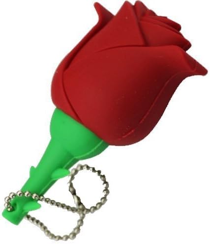 Rose Red 16GB Flower USB Flash Pen Drive Memory Thumb Stick Data Storage Red