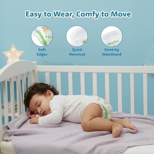 Image of Amazon Brand - Supples Premium Baby Diaper Pants | 62 Baby Diapers | Large | 9-14 Kg | 12 Hrs Absorption | Cushiony Cotton Soft Fabric | Phthalates-Free | Triple Leak Guard