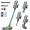 ElecKeys Cordless Vacuum Cleaner, 600W 50000Pa Powerful Vacuum Cleaner, Lightweight Cordless Vacuums with 70Mins Runtime, Anti-Tangle Stick Vacuum Cleaner for Hardwood Floor, Carpet, Pet Hair