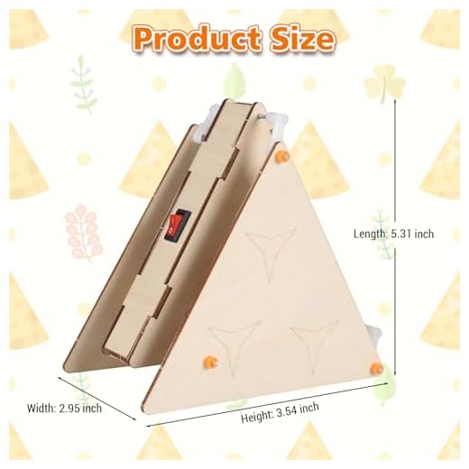 BANRIA DIY Wooden Triangle Walking Robot Kit