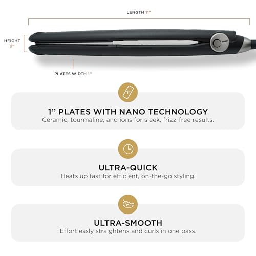 Set para peinar y secar cabello COCCO GNS 1'' Flat Iron V3 y Nano Pro Hair Dryer miniatura 4