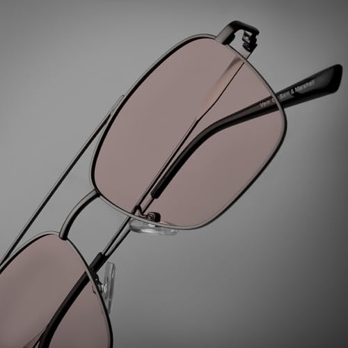 Image of SAM AND MARSHALL VEIN Sunglass I 400% UV Protection I Metal Sunglass I Square Sunglass I Double Bar I Unisex