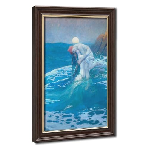 Toile sirène Howard Pyle pour rompre la monotonie d'un bureau vide 40x60