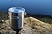 Gearland Canteen Stainless Steel Water Bottle with Nested Camping Cup and Lid for Bug Out Bag, Bushcraft Gear, Metal Canteen with a Wide Mouth Water Bottle and Mess Kit