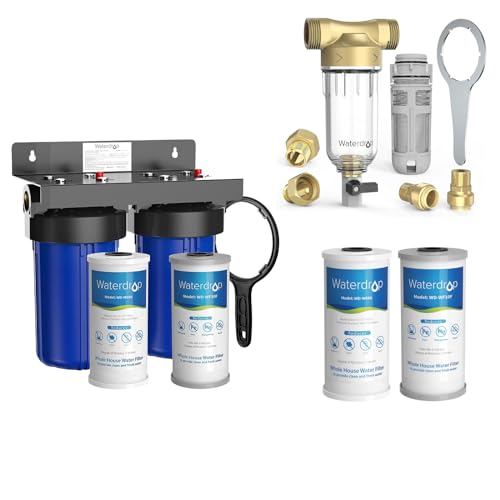 Waterdrop WD-WHF21-FG 2-Stage Iron Reducing Whole House Filter System with