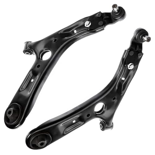 Image of Detroit Axle - 8pc Front End Control Arms Kit for 2014-2019 Kia Soul 2015-2019 Soul EV, 2 Lower Control Arms with Ball Joint 2 Sway Bar Links 4 Outer Inner Tie Rods 2016 2017 2018 Replacement