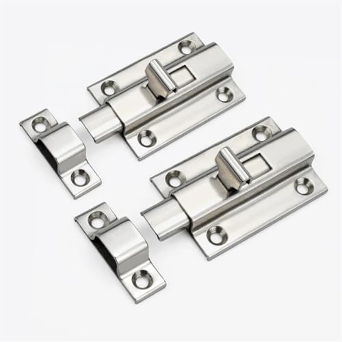 Verrou coulissant en acier inoxydable durable, loquet bidirectionnel de qualité - 8