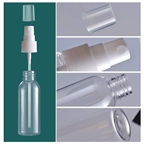【Made in USA】 Clear 100ml(3.4oz) Refillable Sprayer Bottles Fine Mist Spray Bottle Container for Essential Oils, Travel… - Image 6